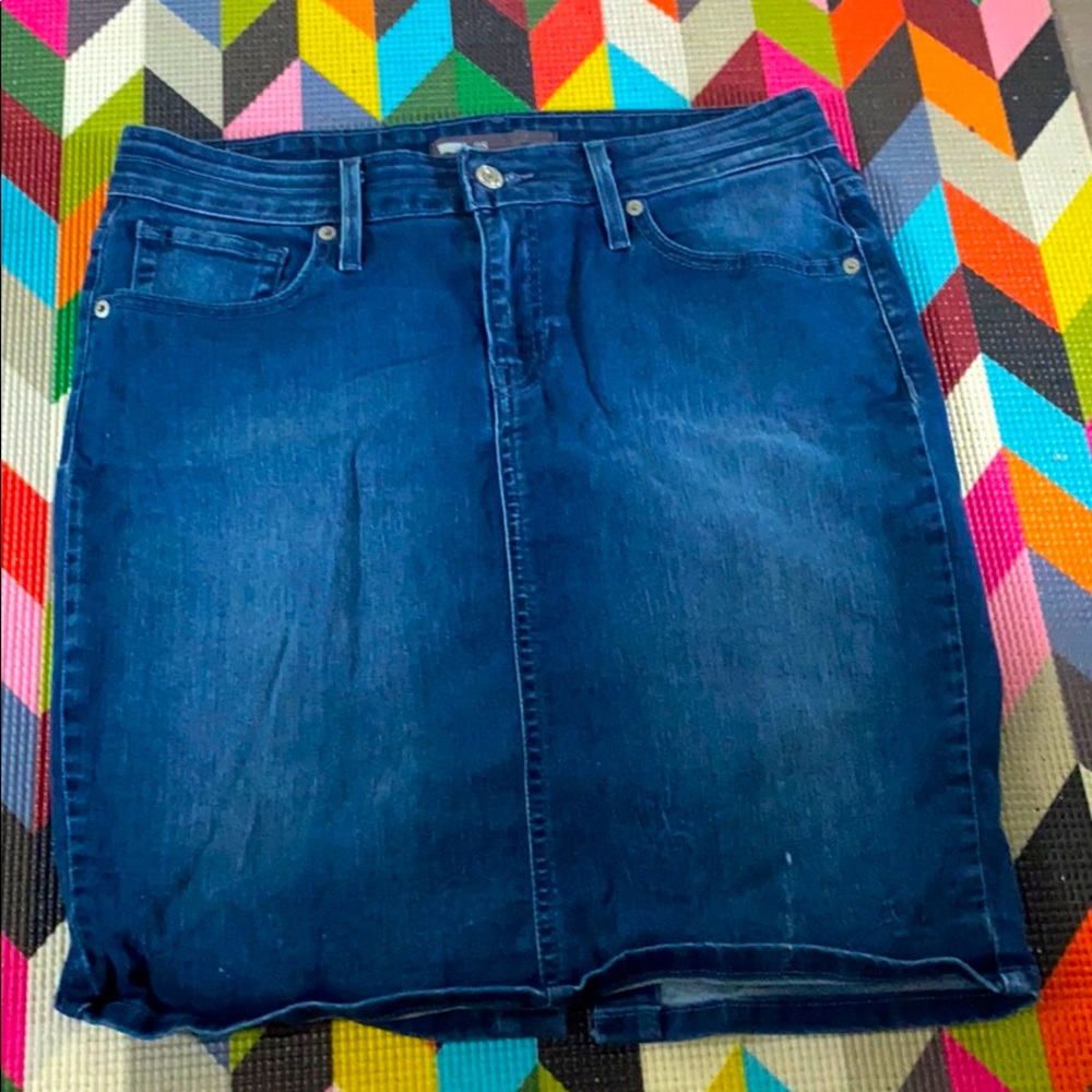 Levi Strauss Denim Jean Skirt Size 6